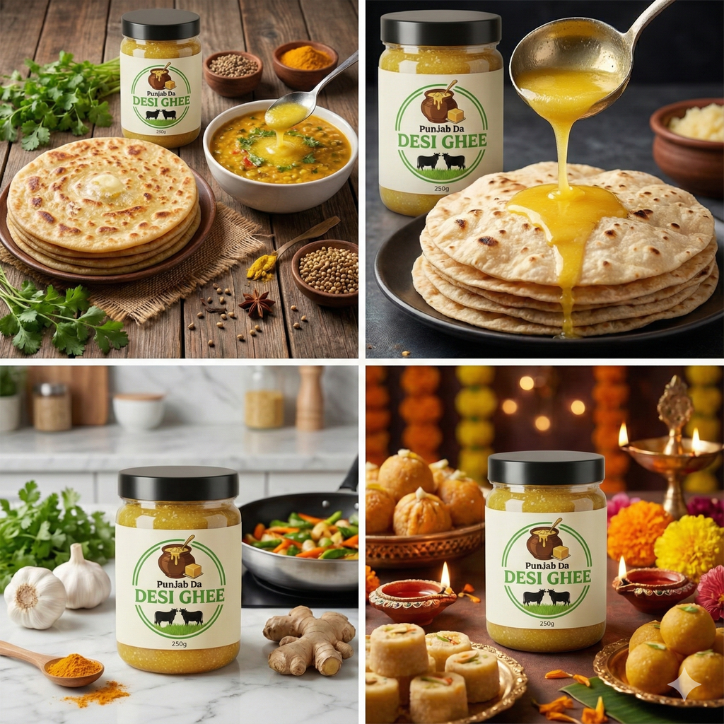 Punjab Da Desi Ghee –  Pure, Traditional & Aromatic - 250g