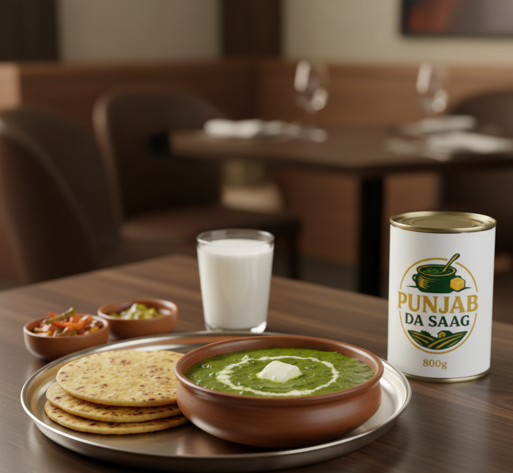 Traditional Punjab Da Saag - Ready to Eat Sarsoon Da Saag Family Pack (800g)