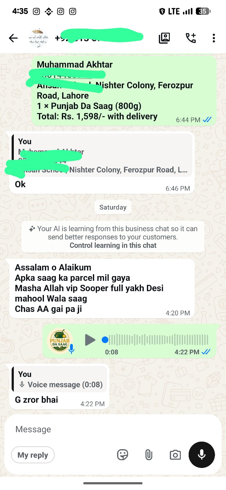 Customer review screenshot